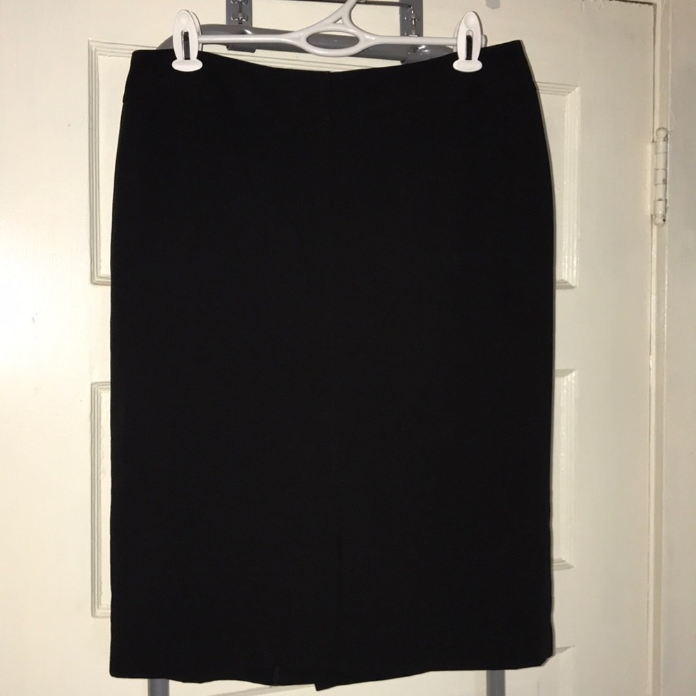 Classic Black Pencil Skirt - Size 8